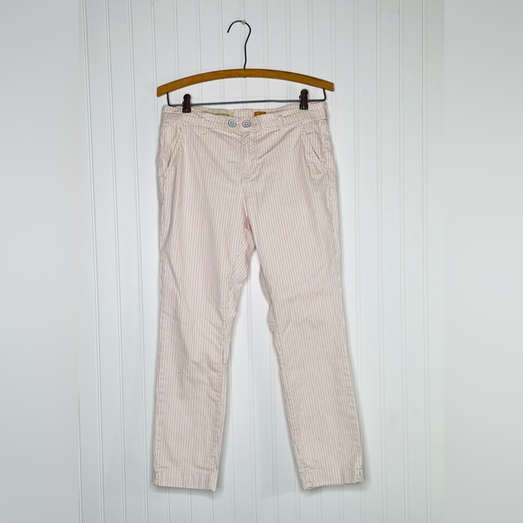 Pilcro and the Letterpress Blushed Striped Cropped Pants - Picture 2 of 8